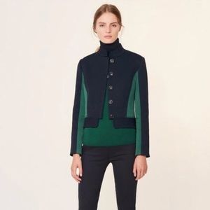 Tory Burch Cantor Riding Jacket Navy Blue Blazer